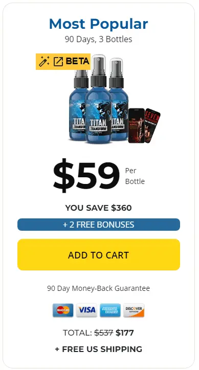 Claim your Discounted TITAN TRANSFORM Below While Stock Lasts